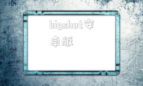 bigshot安卓版bigscreen安卓下载